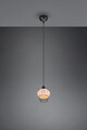 Lustra Borka, RL, 17.5x150 cm, 40W, 1x E27, ratan, natur/negru