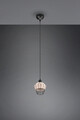 Lustra Borka, RL, 17.5x150 cm, 40W, 1x E27, ratan, natur/negru