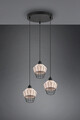 Lustra Borka, RL, 41x150 cm, 40W, 3x E27, ratan, natur/negru