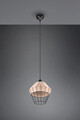 Lustra Borka, RL, 30x150 cm, 40W, 1x E27, ratan, natur/negru
