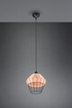 Lustra Borka, RL, 30x150 cm, 40W, 1x E27, ratan, natur/negru