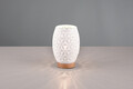 Lampa de masa Bidar, RL, 15x21.5 cm, 28W, 1x E27, metal, alb mat/natur