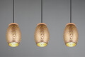 Lustra Bidar, RL, 71x15x150 cm, 28W, 3x E27, metal, aramiu