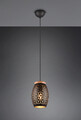 Lustra Bidar, RL, 15x150 cm, 28W, 1x E27, metal, negru/natur