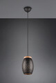 Lustra Bidar, RL, 15x150 cm, 28W, 1x E27, metal, negru/natur