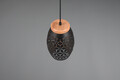 Lustra Bidar, RL, 15x150 cm, 28W, 1x E27, metal, negru/natur