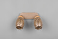 Plafoniera Bidar, RL, 28x12x27 cm, 10W, 2x E14, metal, aramiu