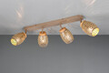 Plafoniera Bidar, RL, 74x12x27 cm, 10W, 4x E14, metal, aramiu