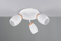 Plafoniera Bidar, RL, 58x27 cm, 10W, 3x E14, metal, alb mat/natur