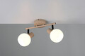 Plafoniera Boba, RL, 25x10x18.5 cm, 10W, 2x E14, metal, bej inchis/alb
