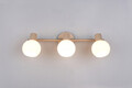 Plafoniera Boba, RL, 45x10x18.5 cm, 10W, 3x E14, metal, bej inchis/alb