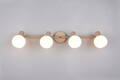 Plafoniera Boba, RL, 70x10x18.5 cm, 10W, 4x E14, metal, bej inchis/alb