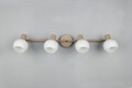 Plafoniera Boba, RL, 70x10x18.5 cm, 10W, 4x E14, metal, bej inchis/alb