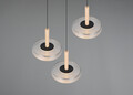 Lustra Celeste, TRIO, 35x200 cm, 7W, 3x SMD LED, metal, negru/gri