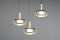 Lustra Celeste, TRIO, 35x200 cm, 7W, 3x SMD LED, metal, negru/gri