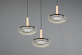 Lustra Celeste, TRIO, 35x200 cm, 7W, 3x SMD LED, metal, negru/gri