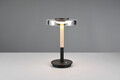 Lampa de masa Celeste, TRIO, 22x35 cm, 10W, 1x SMD LED, metal, negru/gri