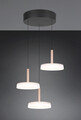 Lustra Celeste, TRIO, 35x200 cm, 7W, 3x SMD LED, metal, negru/alb