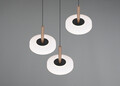 Lustra Celeste, TRIO, 35x200 cm, 7W, 3x SMD LED, metal, negru/alb
