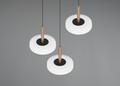 Lustra Celeste, TRIO, 35x200 cm, 7W, 3x SMD LED, metal, negru/alb