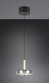 Lustra Celeste, TRIO, 22x200 cm, 10W, 1x SMD LED, metal, negru/gri