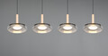 Lustra Celeste, TRIO, 115x22x200 cm, 7W, 4x SMD LED, metal, negru/gri