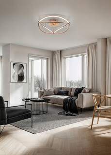 62x18 cm, Bronz mat, Plafoniera