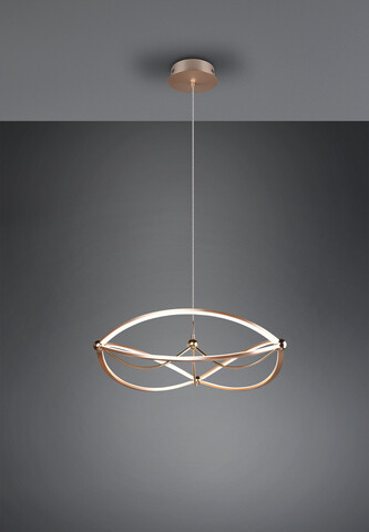 Lustra Charivari, TRIO, 62x150 cm, 42W, 1x SMD LED, metal, bronz mat