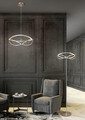 Lustra Charivari, TRIO, 62x150 cm, 42W, 1x SMD LED, metal, bronz mat