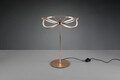 Lampa de masa Charivari, TRIO, 41x50 cm, 26W, 1x SMD LED, metal, bronz mat