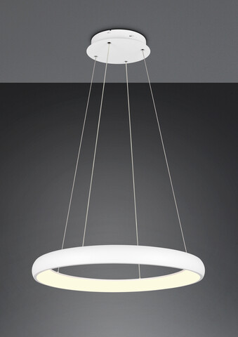 Lustra Cardona, TRIO, 75x150 cm, 59W, 1x SMD LED, metal, alb mat