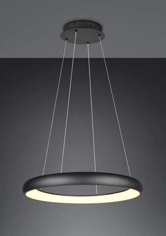 Lustra Cardona, TRIO, 75x150 cm, 59W, 1x SMD LED, metal, negru mat