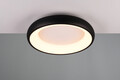 Plafoniera Cardona, TRIO, 46.5x10 cm, 29W, 1x SMD LED, metal, negru mat