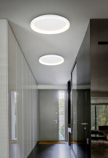 75x9.5 cm, Alb mat, Plafoniera