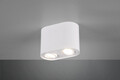 Plafoniera Cookie, TRIO, 17.8x9.6x12.5 cm, 35W, 2x GU10, metal, alb mat