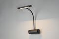 Aplica de perete Curtis, TRIO, 18x35 cm, 4W, 1x SMD LED, metal, negru mat