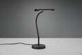 Lampa de masa Curtis, TRIO, 18x35 cm, 4W, 1x SMD LED, metal, negru mat
