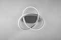 Plafoniera Course, RL, 45x18.8 cm, 18W, 1x SMD LED, metal, argintiu/alb