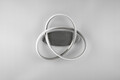 Plafoniera Course, RL, 45x18.8 cm, 18W, 1x SMD LED, metal, argintiu/alb