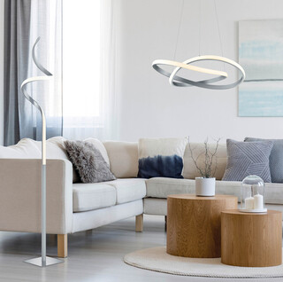 20.5x20.5x145 cm, Nichel, Lampadar