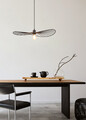 Lustra Chapeau, RL, 60x150 cm, 40W, 1x E27, metal, negru mat