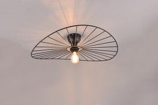 60x15.4 cm, Negru mat, Plafoniera