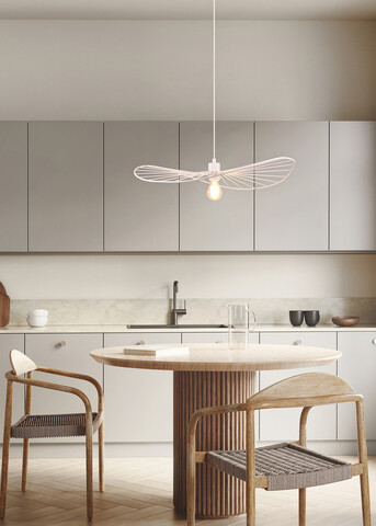Lustra Chapeau, RL, 60x150 cm, 40W, 1x E27, metal, alb mat