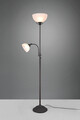 Lampadar Country, RL, 30x184 cm, 100W/40W, 1x E27, 1x E14, metal, negru/alb