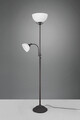 Lampadar Country, RL, 30x184 cm, 100W/40W, 1x E27, 1x E14, metal, negru/alb