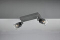 Plafoniera Cadiz, RL, 27.5x8.5x17 cm, 10W, 2x E14, metal, antracit
