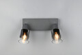 Plafoniera Cadiz, RL, 27.5x8.5x17 cm, 10W, 2x E14, metal, antracit