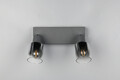 Plafoniera Cadiz, RL, 27.5x8.5x17 cm, 10W, 2x E14, metal, antracit