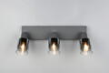 Plafoniera Cadiz, RL, 42.5x8.5x17 cm, 10W, 3x E14, metal, antracit