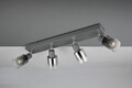 Plafoniera Cadiz, RL, 58.5x8.5x15 cm, 10W, 4x E14, metal, antracit